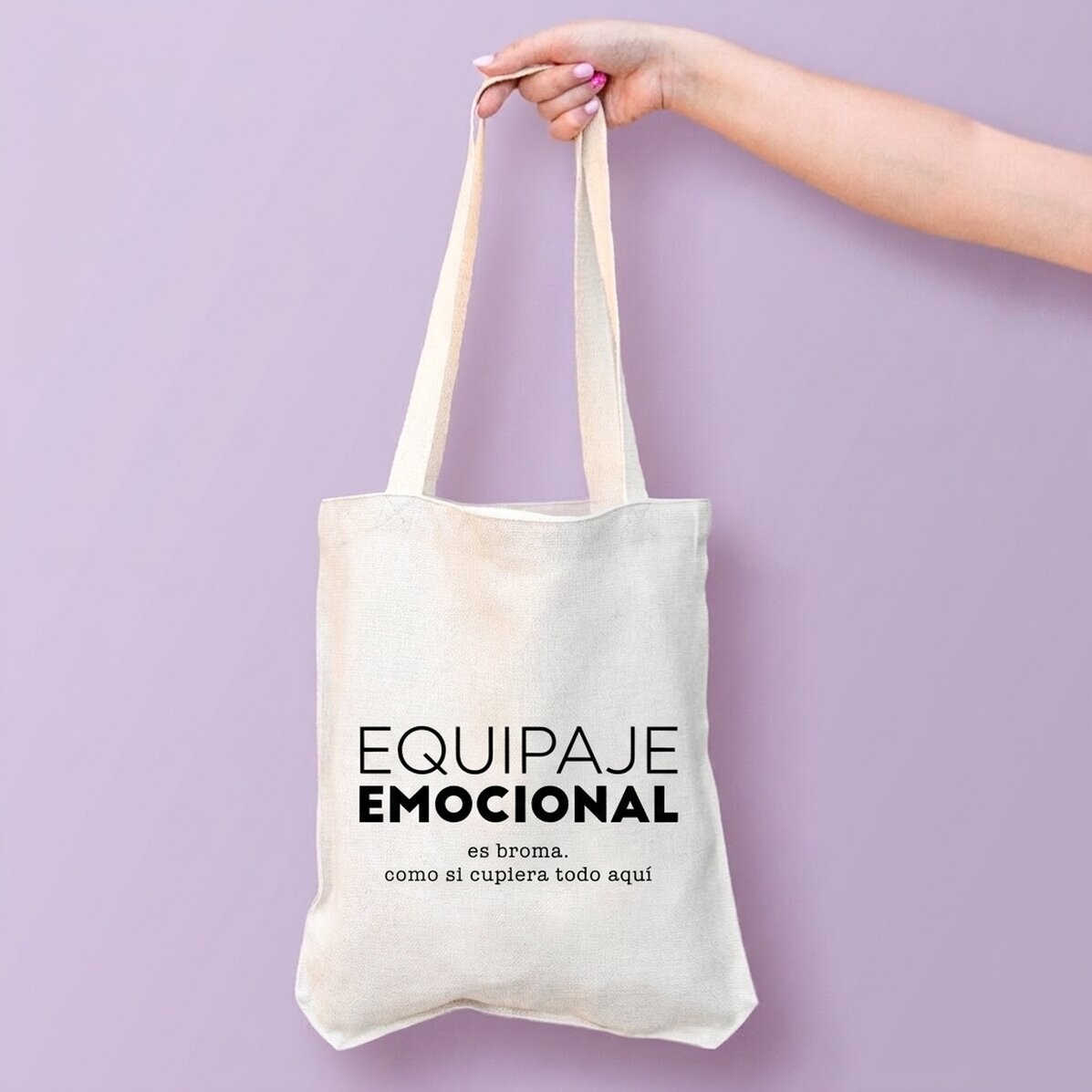 Bolso personalizado con texto - Emotional Baggage