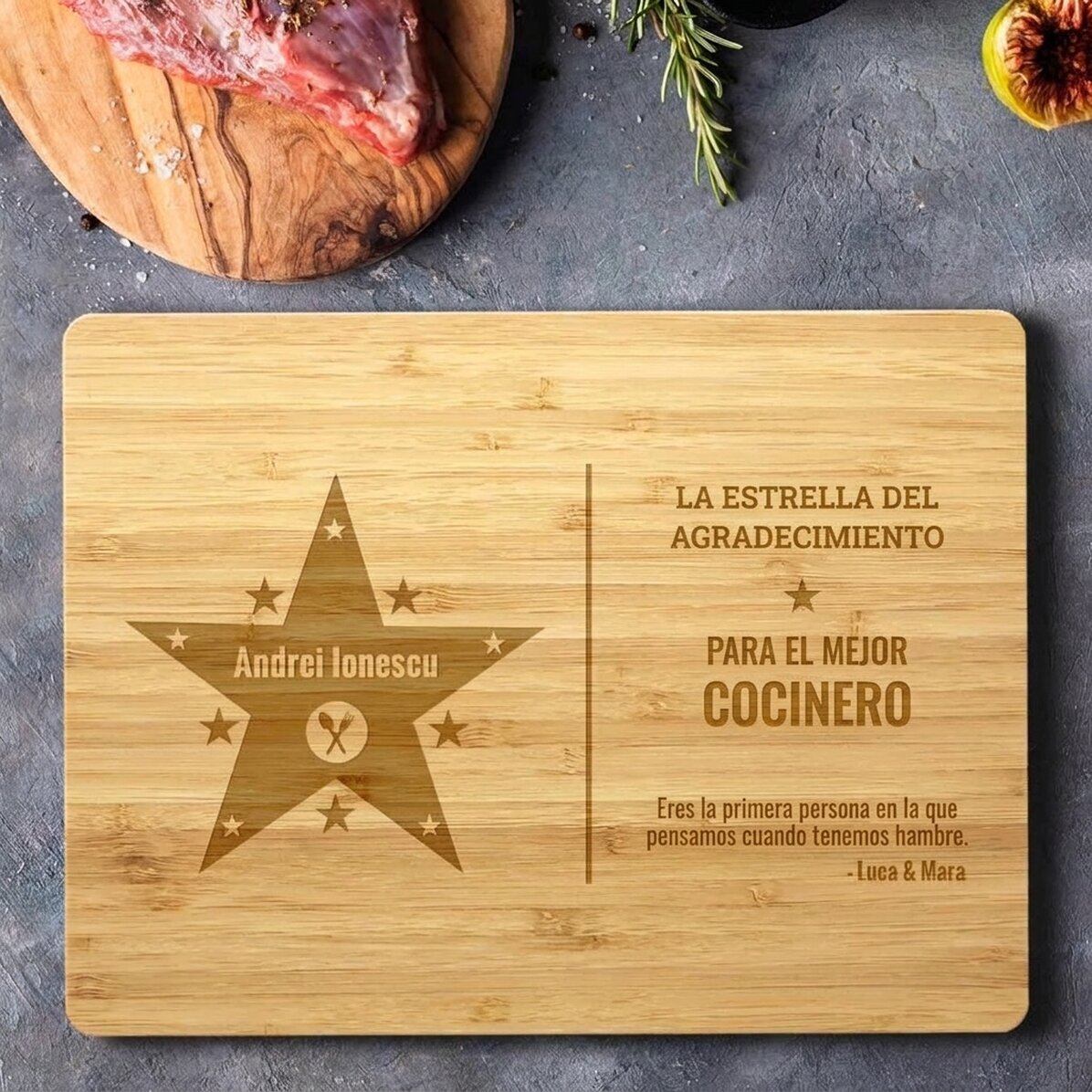 Cortador personalizado con texto: «La estrella de la gratitud»