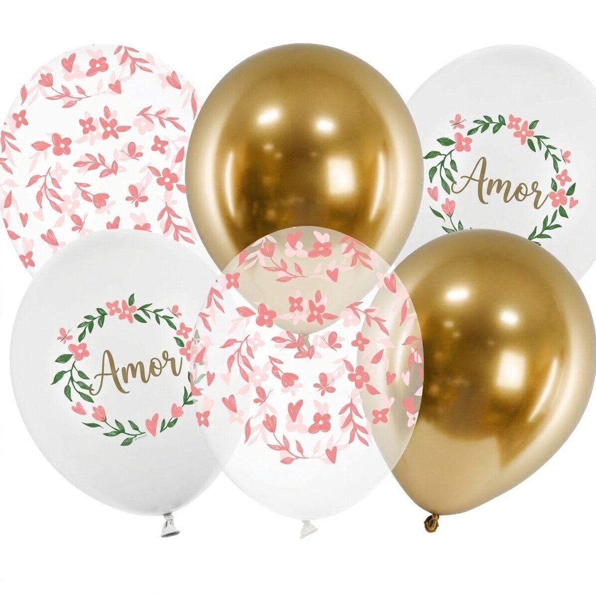 Lote de 6 globos surtidos - Love
