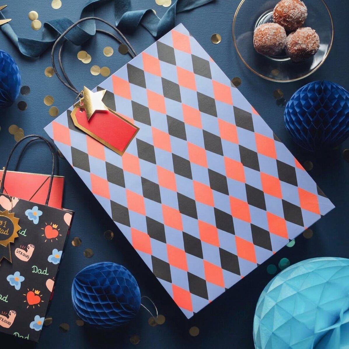 Bolsa de regalo - modelo con rombo mixto