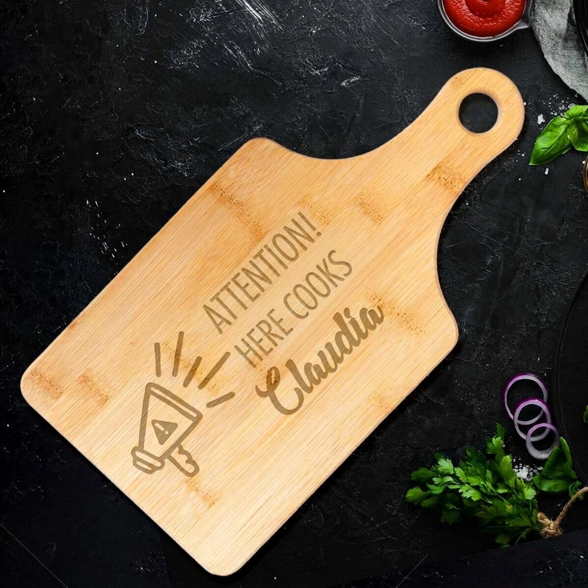 Tabla de cortar personalizada - Atención