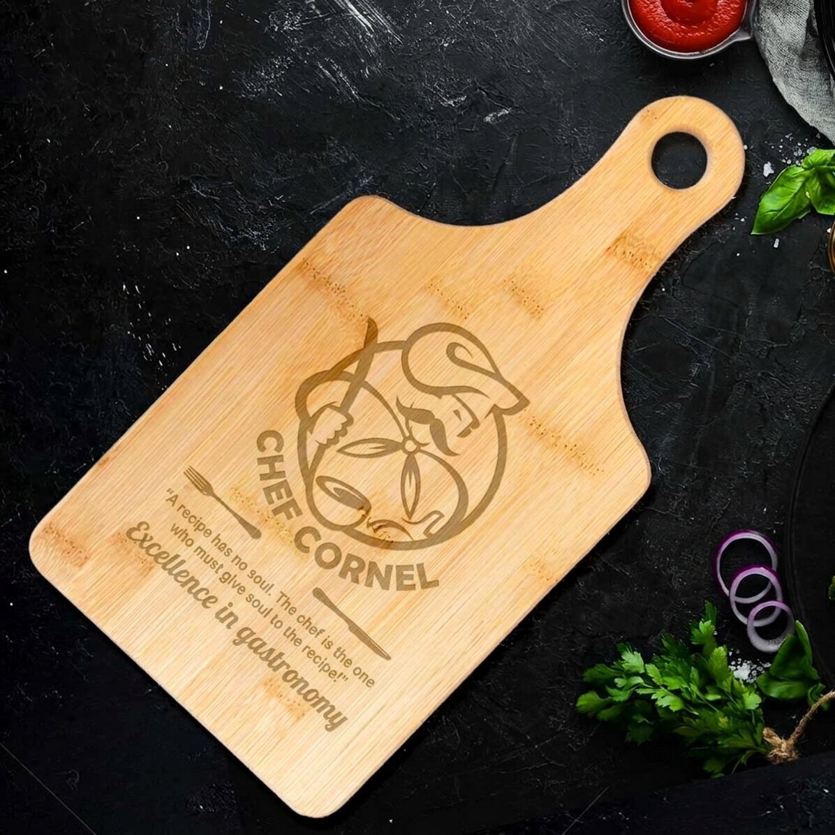 Cortador de bambú personalizado - Excelencia en gastronomía