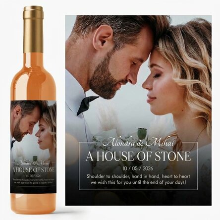 Vino personalizado con mensaje y foto - Nosotros