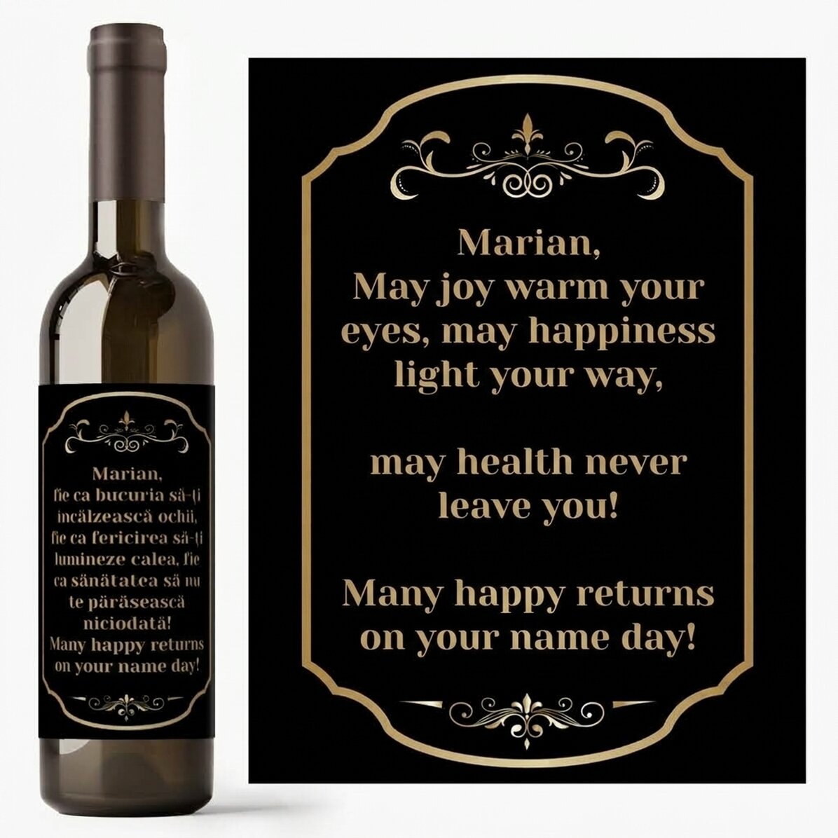 Vino personalizado con mensaje