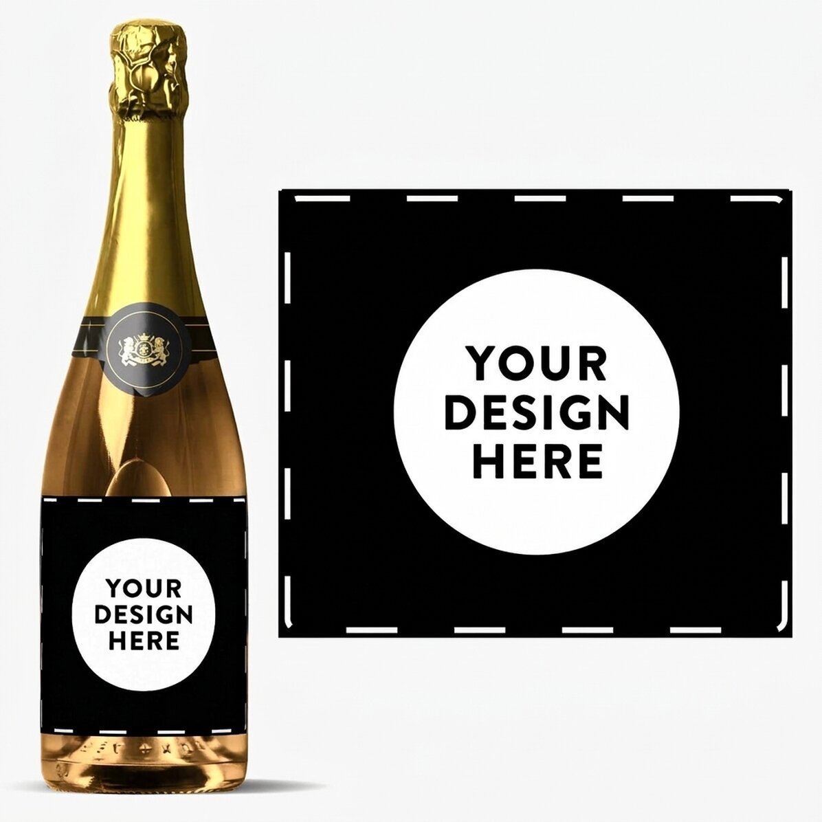 Vino espumoso personalizado con tu diseño