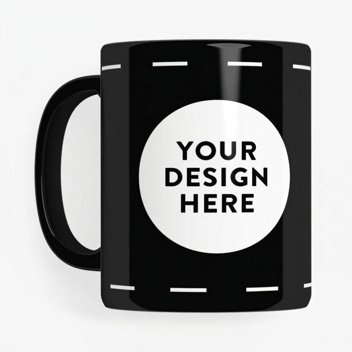 Taza negra personalizada con tu diseño