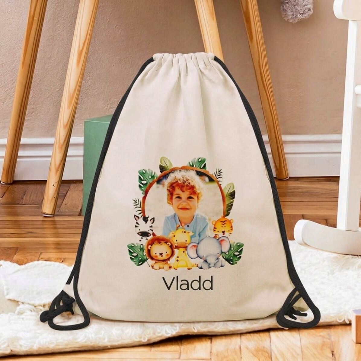 Mochila personalizada con nombre y foto - Animalute