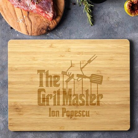 Personalised chopping board with text - The Grillfather