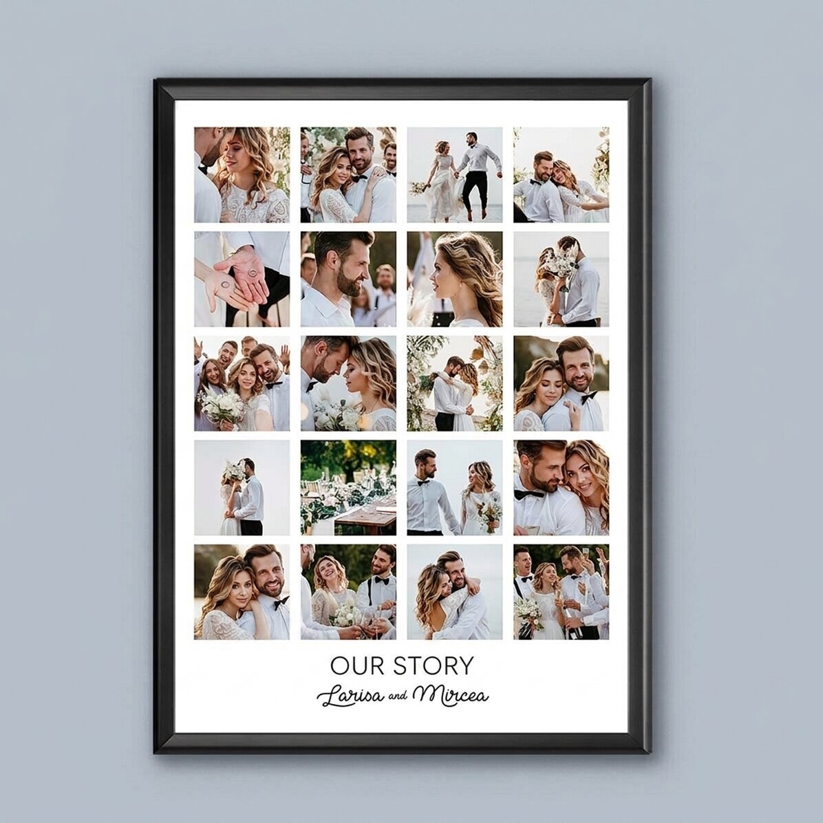 Cuadro personalizado con 20 fotos