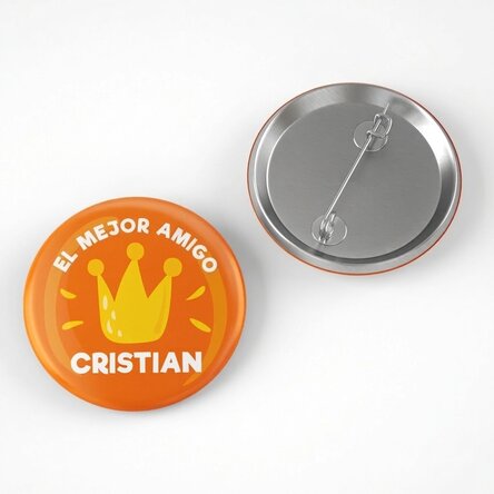 Chapa personalizada con texto: «El mejor amigo»