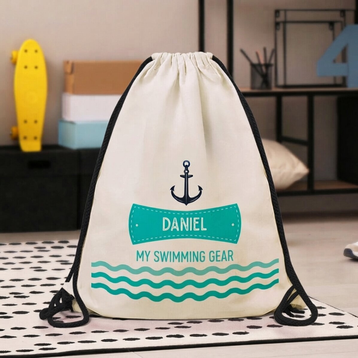 Mochila personalizada con texto - Equipamiento de natación