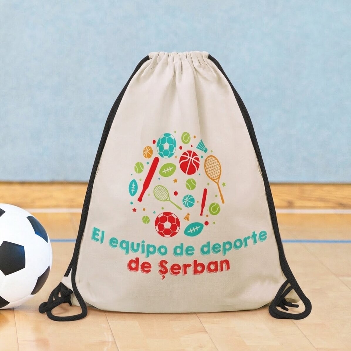 Mochila personalizada con texto - Equipamiento deportivo
