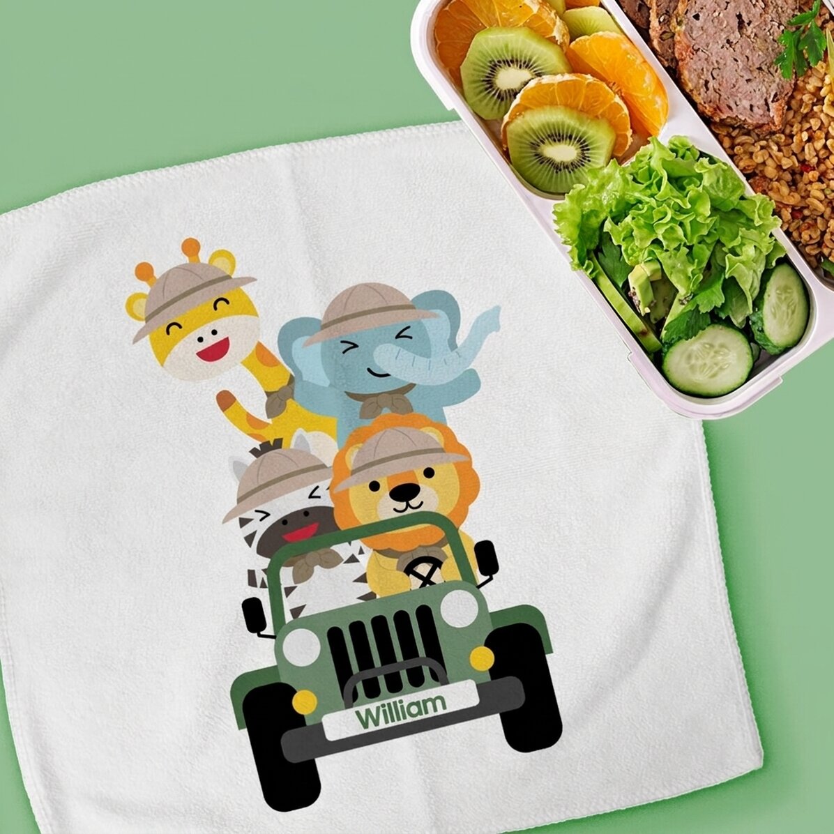 Toalla personalizada con texto - Safari