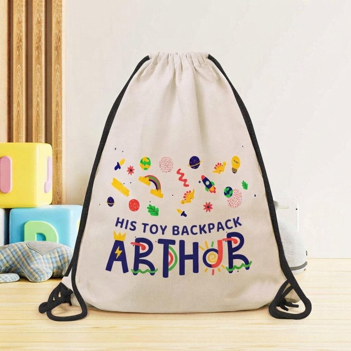 Mochila personalizada con texto - Juguetes