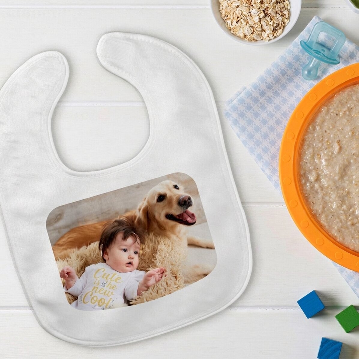 Babero personalizado con una foto