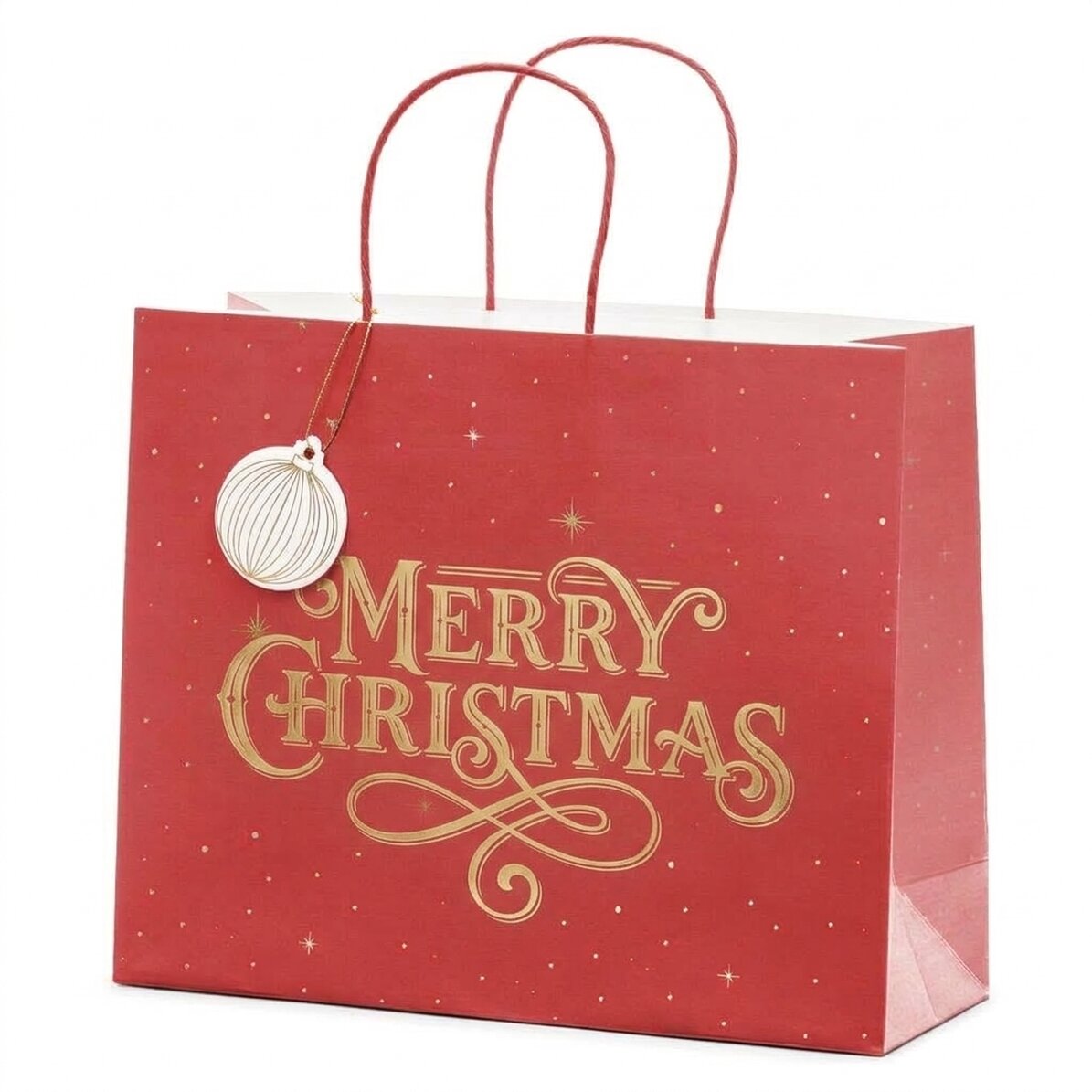 Bolsa de regalo - Merry Christmas Red