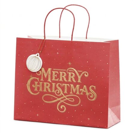 Bolsa de regalo - Merry Christmas Red