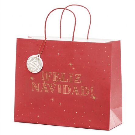 Bolsa de regalo - Merry Christmas Red