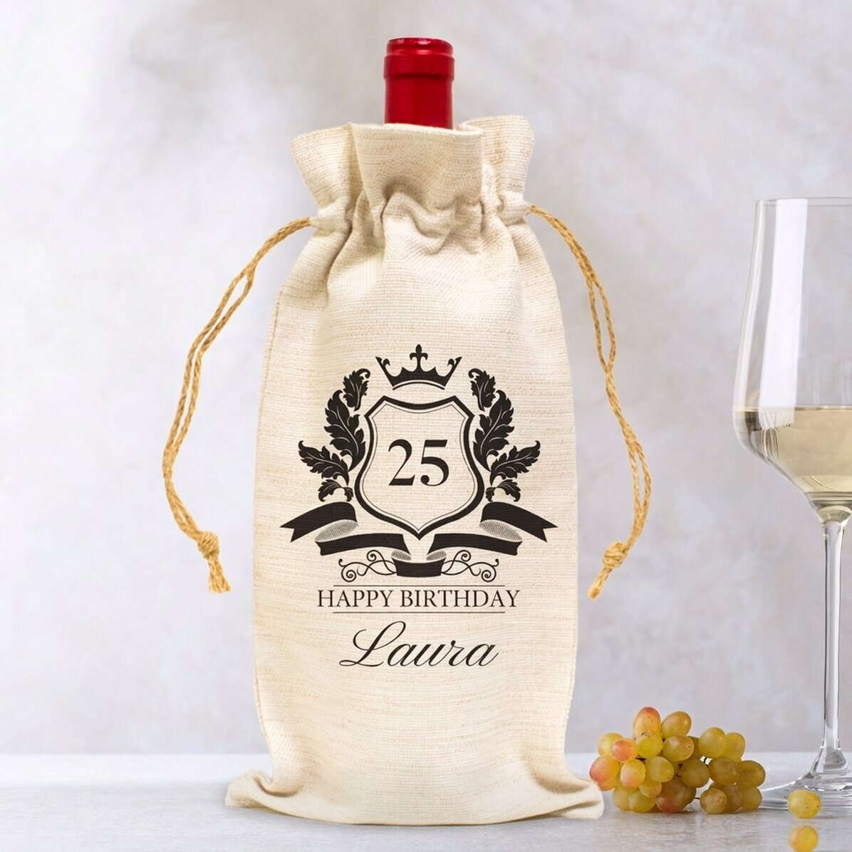 Bolsa personalizada para botella de vino - Royalty