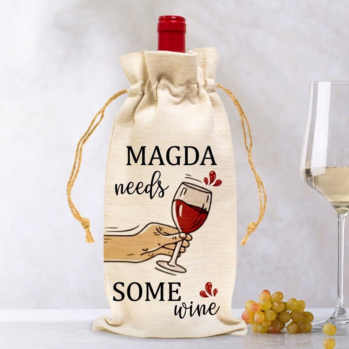 Bolsa personalizada para botella de vino - Need some wine