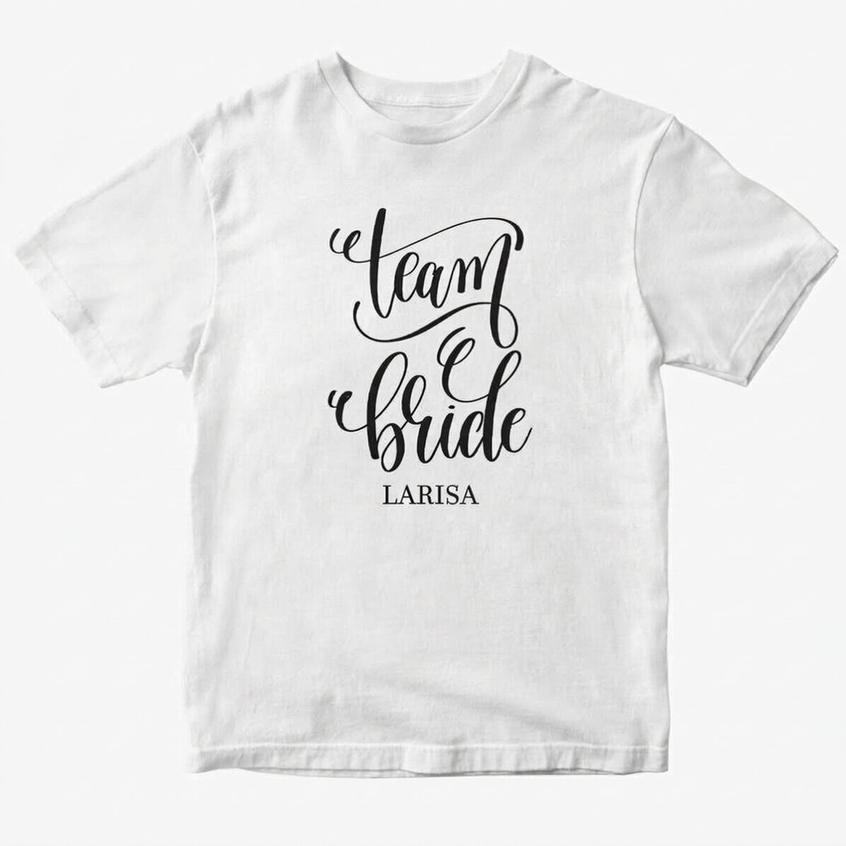 Camiseta personalizada con texto para solteras - Team Bride