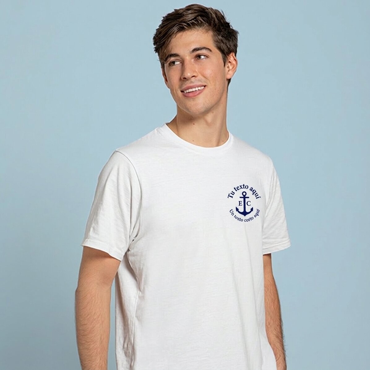 Camiseta personalizada con iniciales - Ancla / Marinero