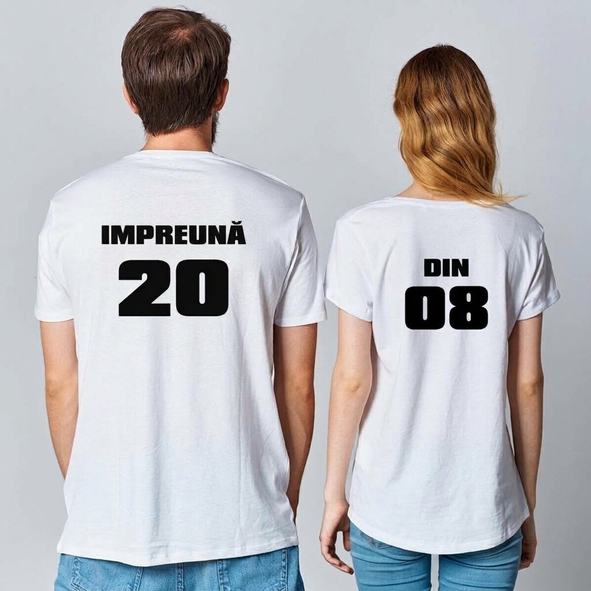 Camiseta personalizada con texto y número en la espalda