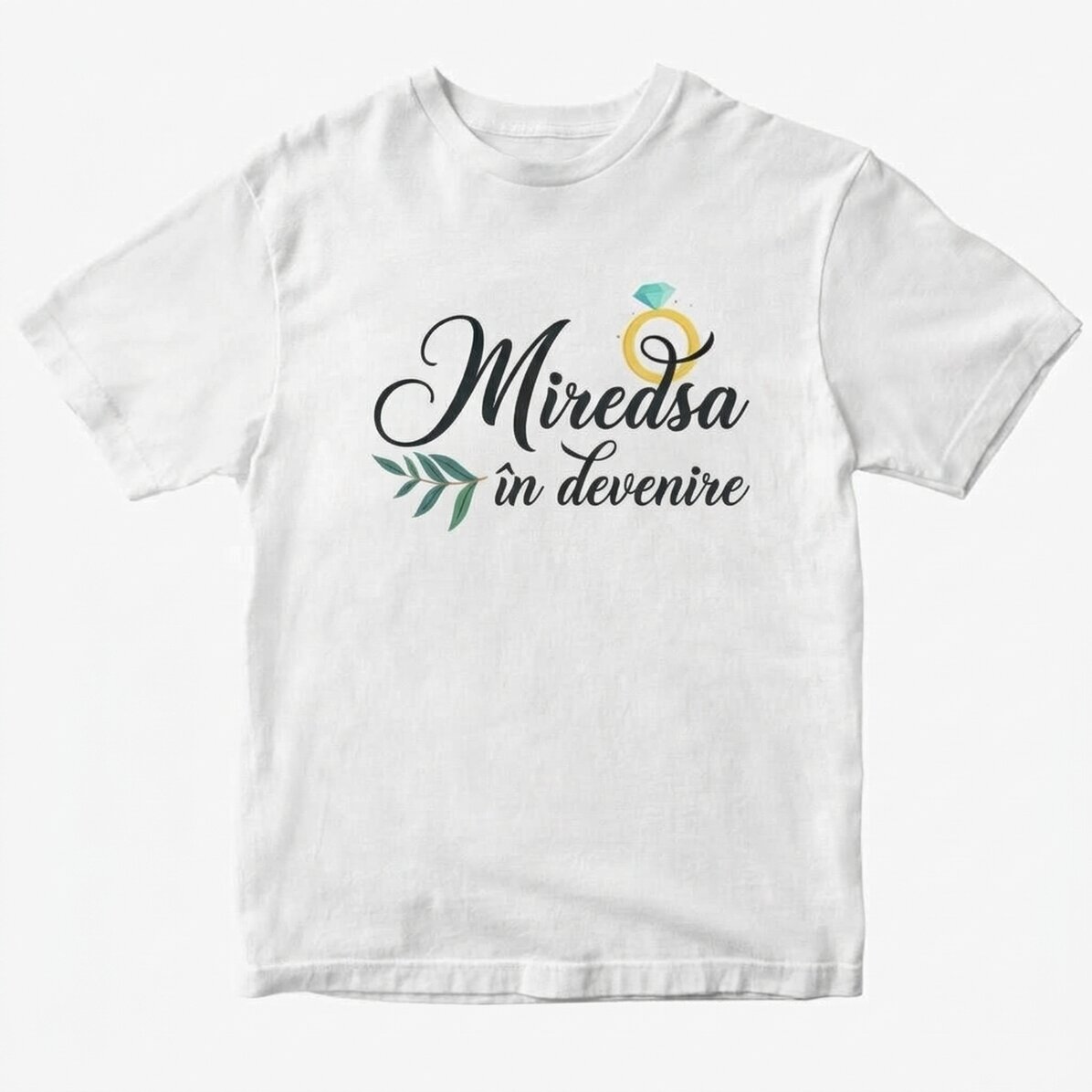 Camiseta de algodón personalizada para la futura novia