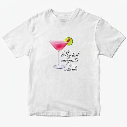 Camiseta de algodón personalizada para la futura novia - Margarita
