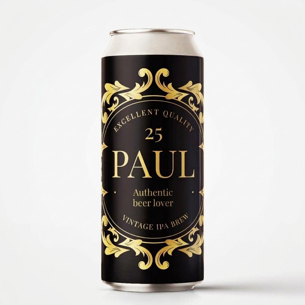 Cerveza en lata personalizada con texto: «Amante de la cerveza»