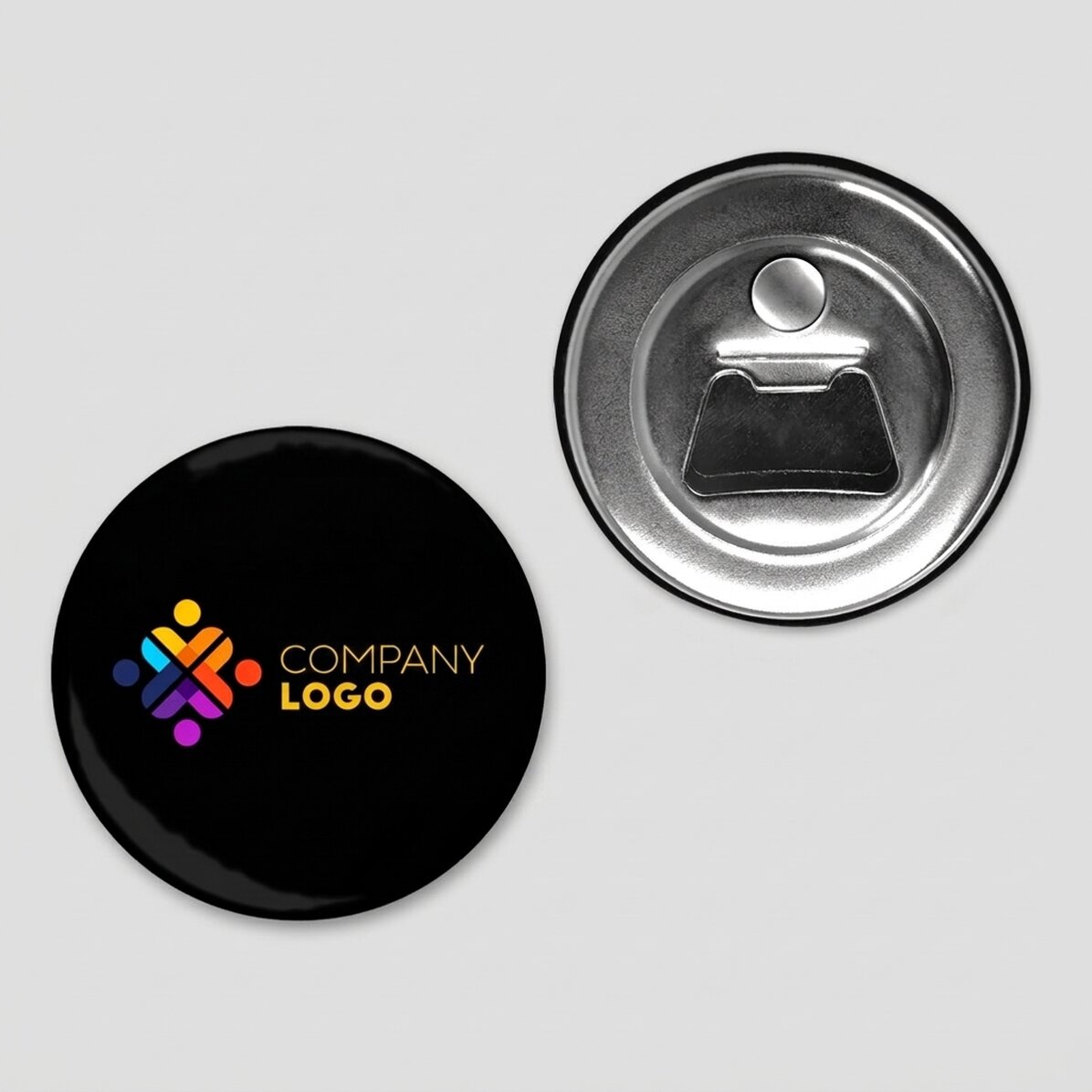 Abrebotellas con imán personalizado con logotipo