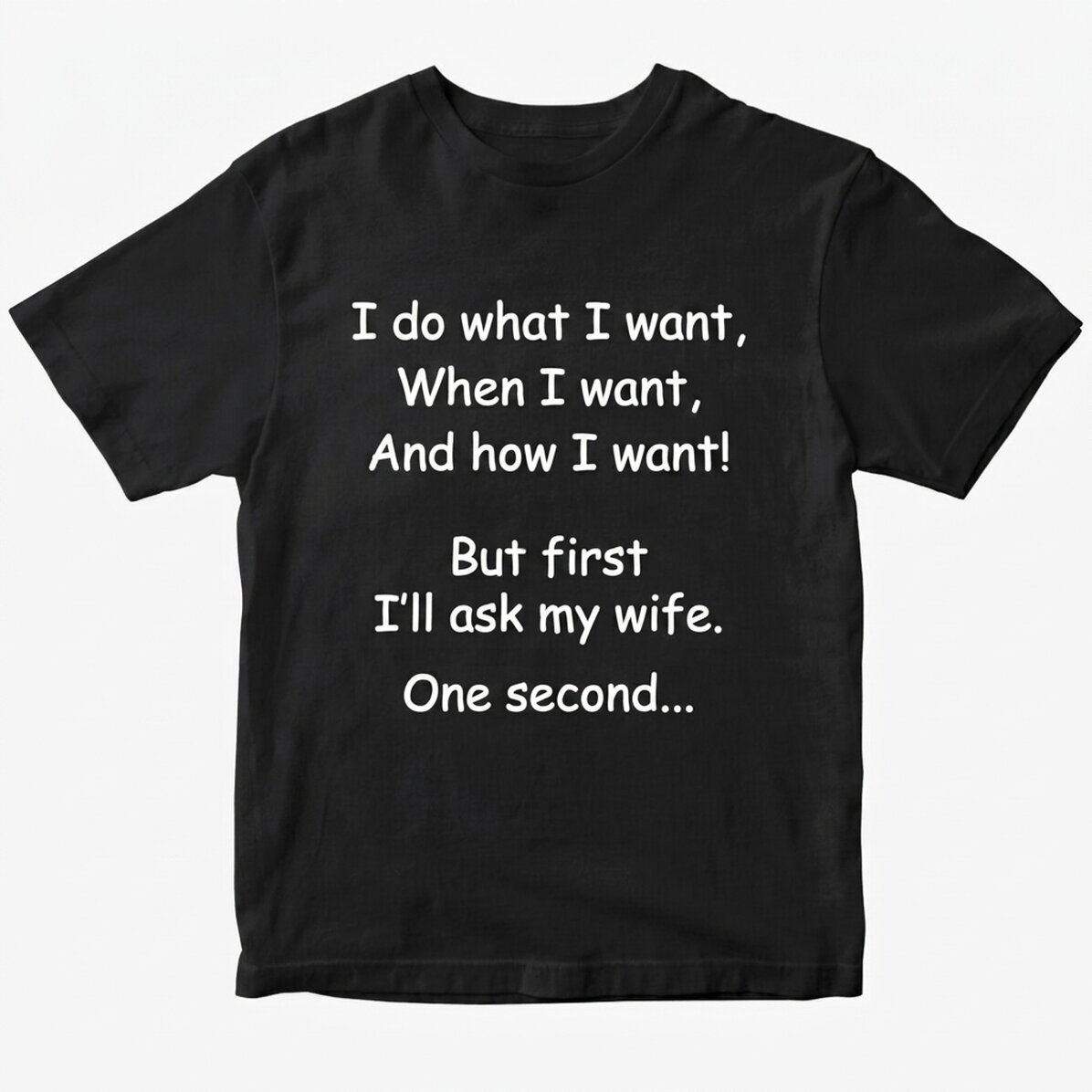 Camiseta de algodón personalizada con el texto «Hago lo que quiero»