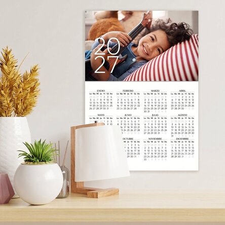 Póster calendario personalizado con una foto