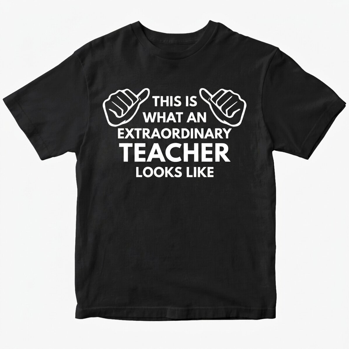 Camiseta de algodón personalizada con texto: «Así es como se ve...»
