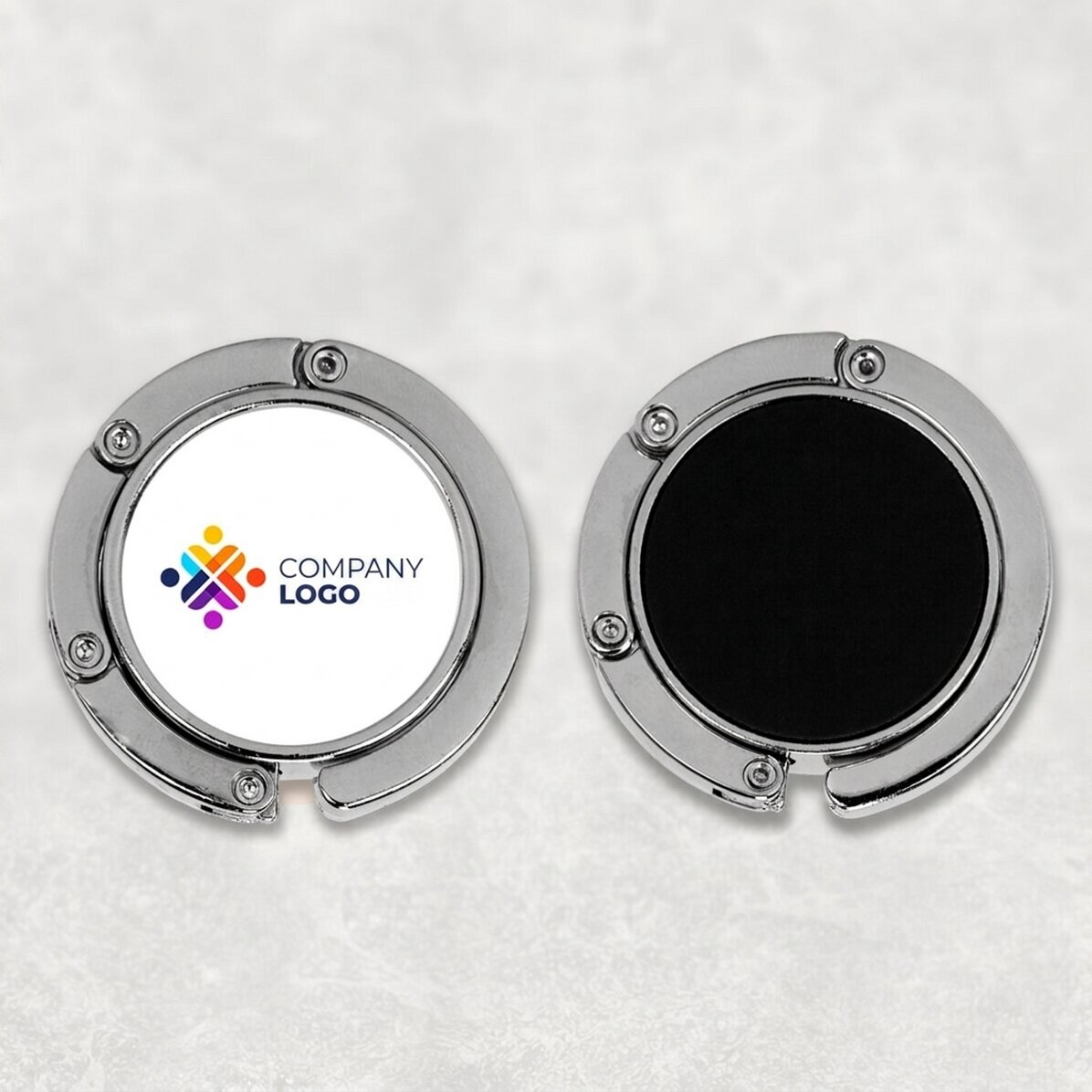 Soporte para bolsa de mesa personalizado con logotipo