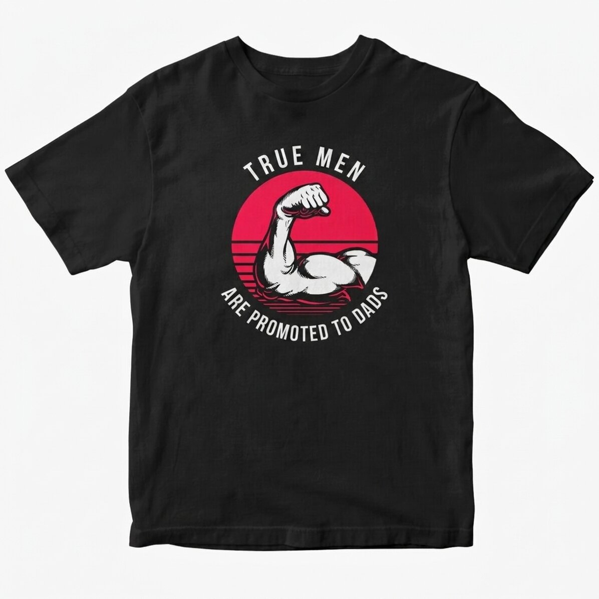 Camiseta de algodón personalizada con texto: «Hombres de verdad»