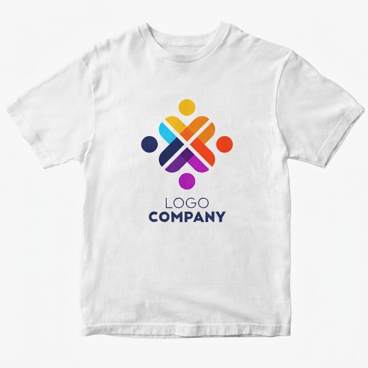 Camiseta de algodón personalizada con logotipo