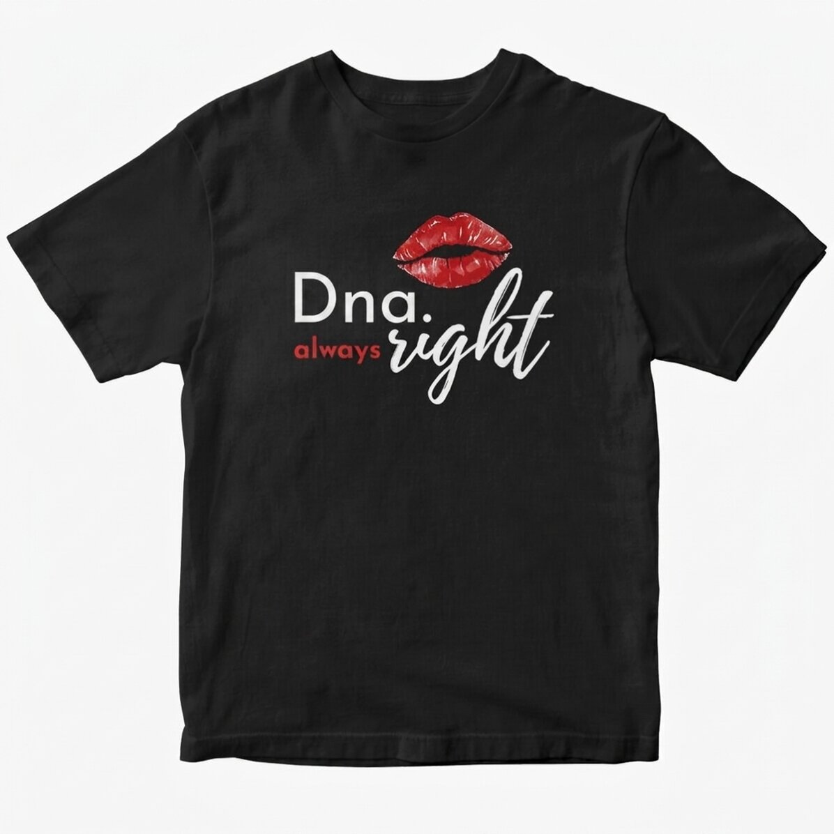 Camiseta de algodón personalizada con texto - Mrs. Always Right