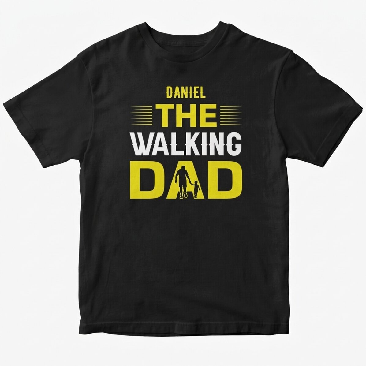Camiseta de algodón personalizada con texto - The Walking Dad