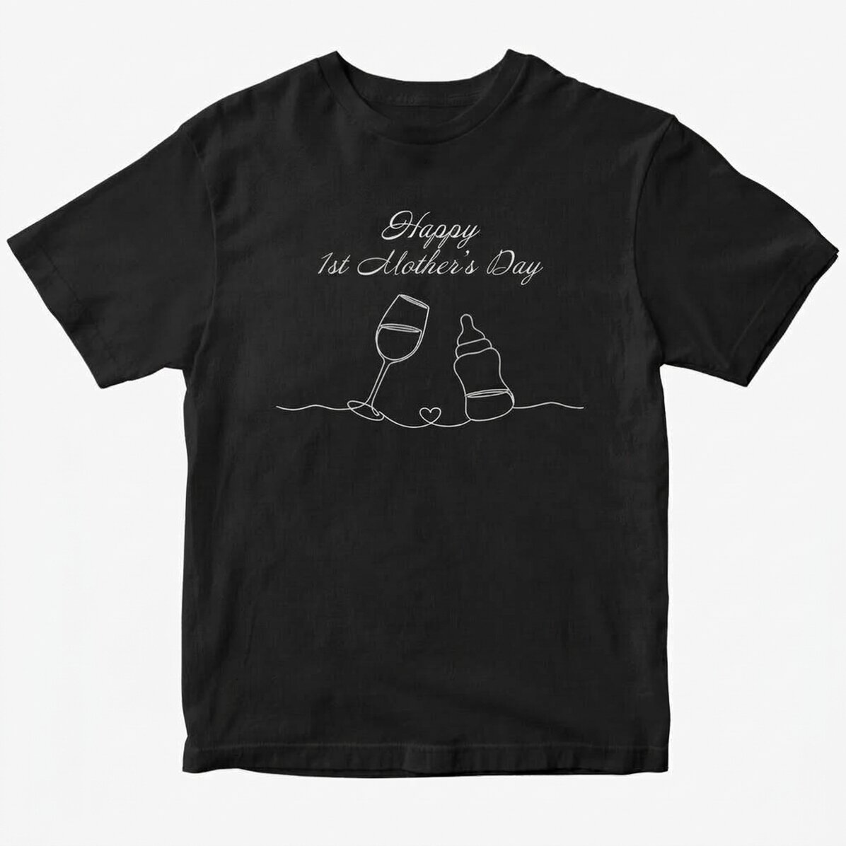 Camiseta de algodón personalizada con un mensaje para futuras mamás