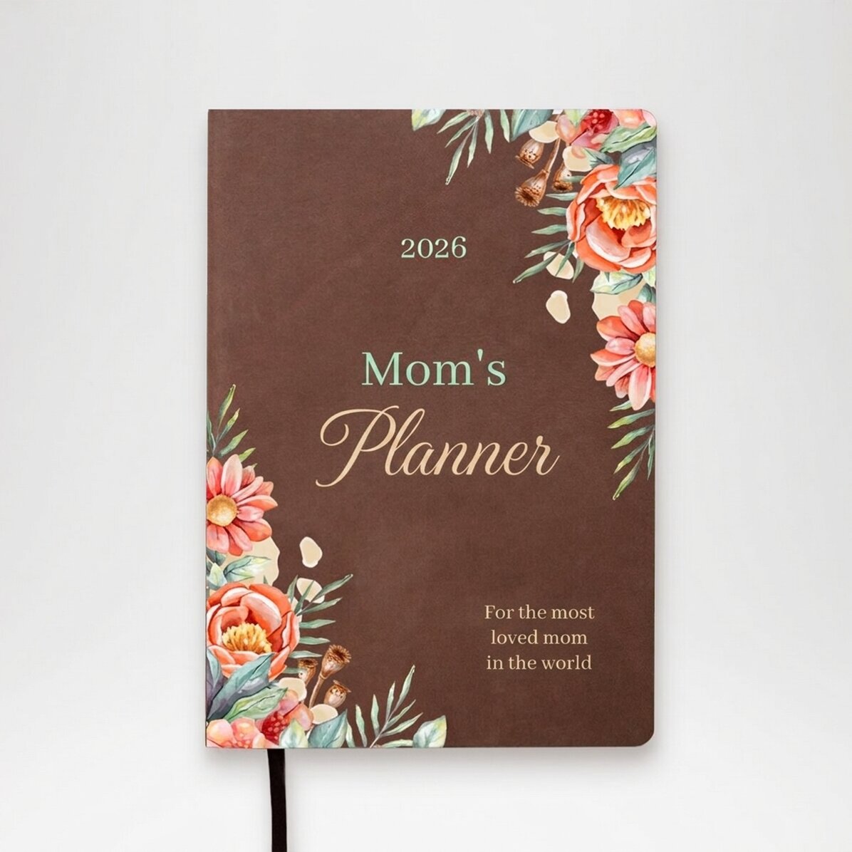 Agenda personalizada a todo color con texto para mamá