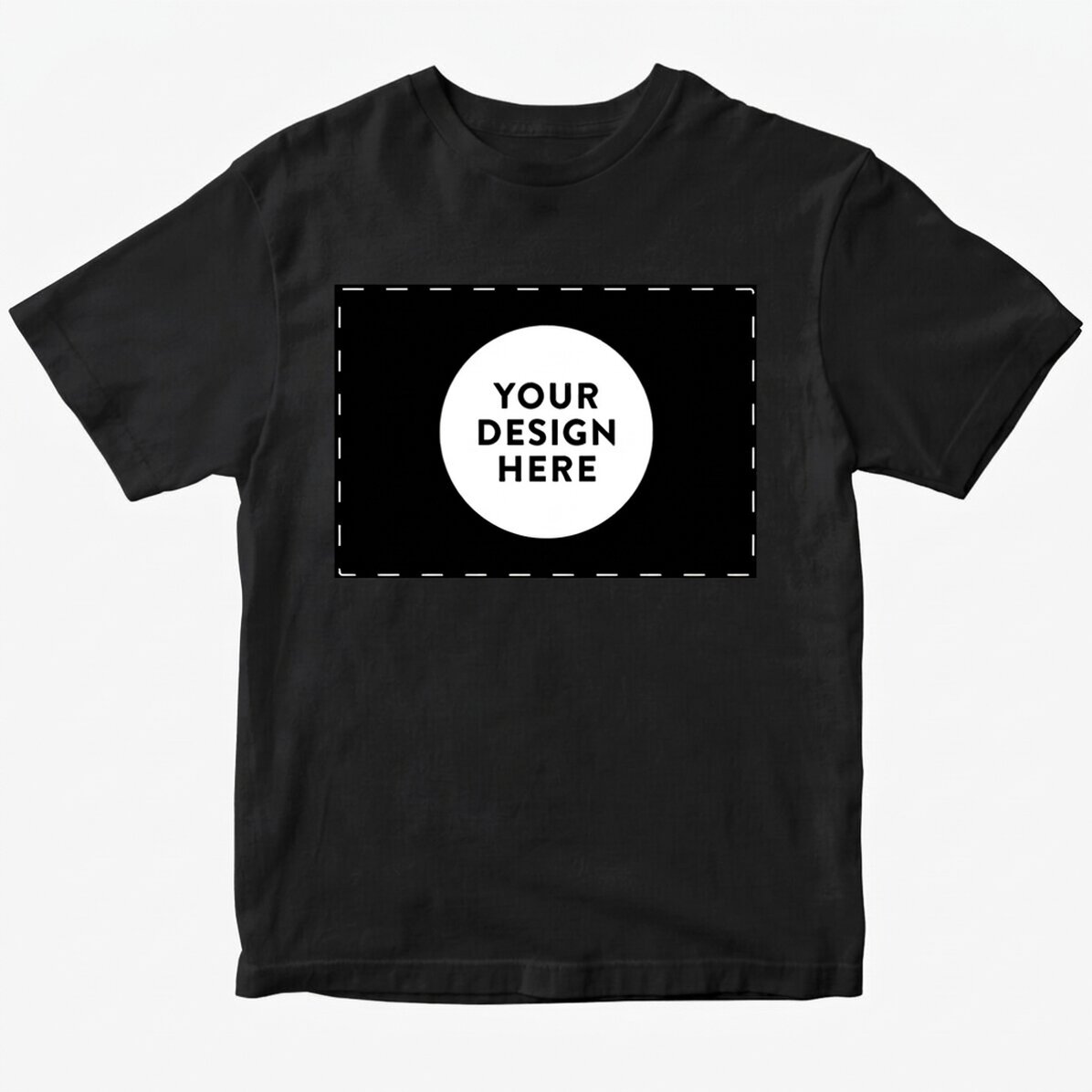 Camiseta de algodón personalizada con tu diseño horizontal