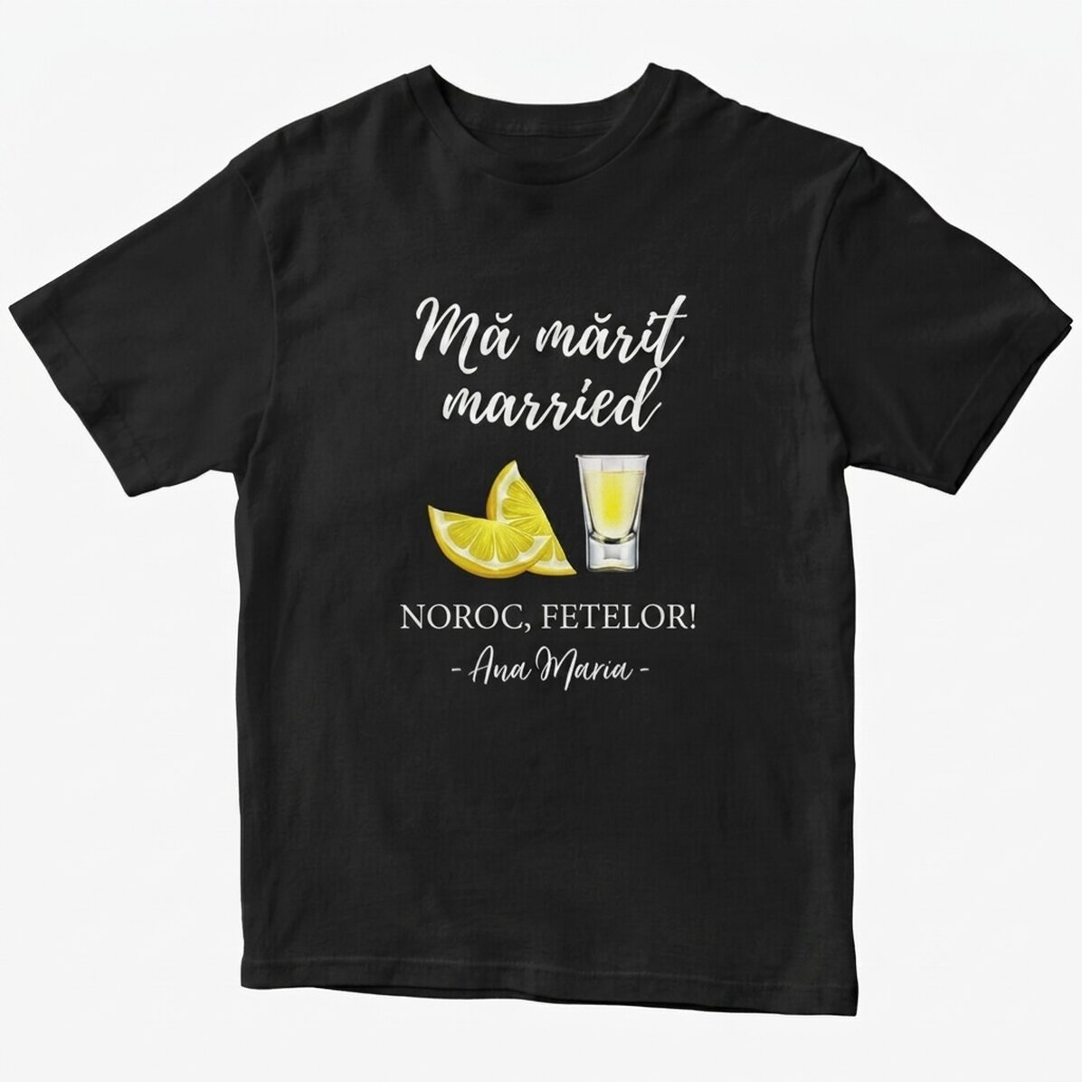 Camiseta de algodón personalizada con un mensaje para solteras