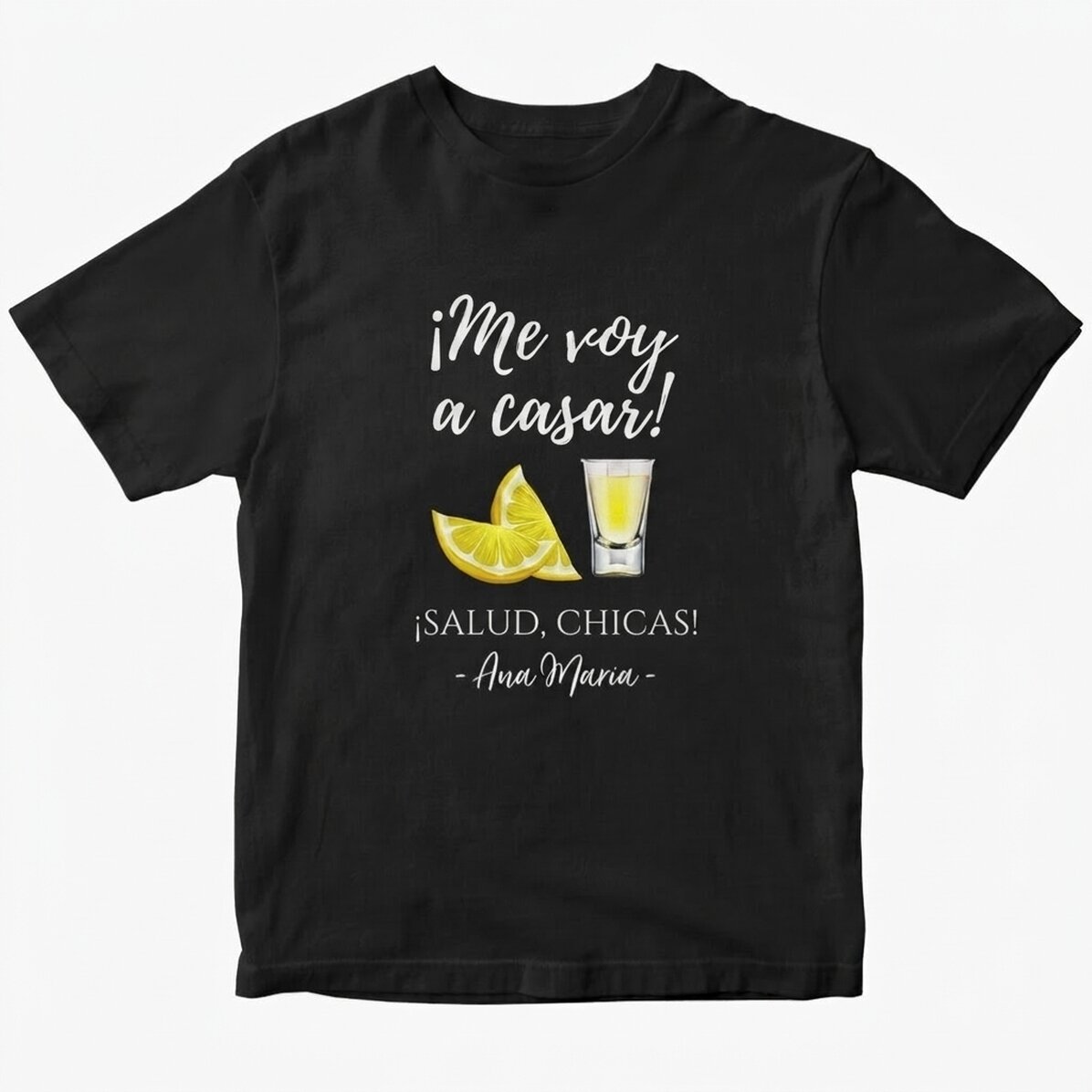 Camiseta de algodón personalizada con un mensaje para solteras