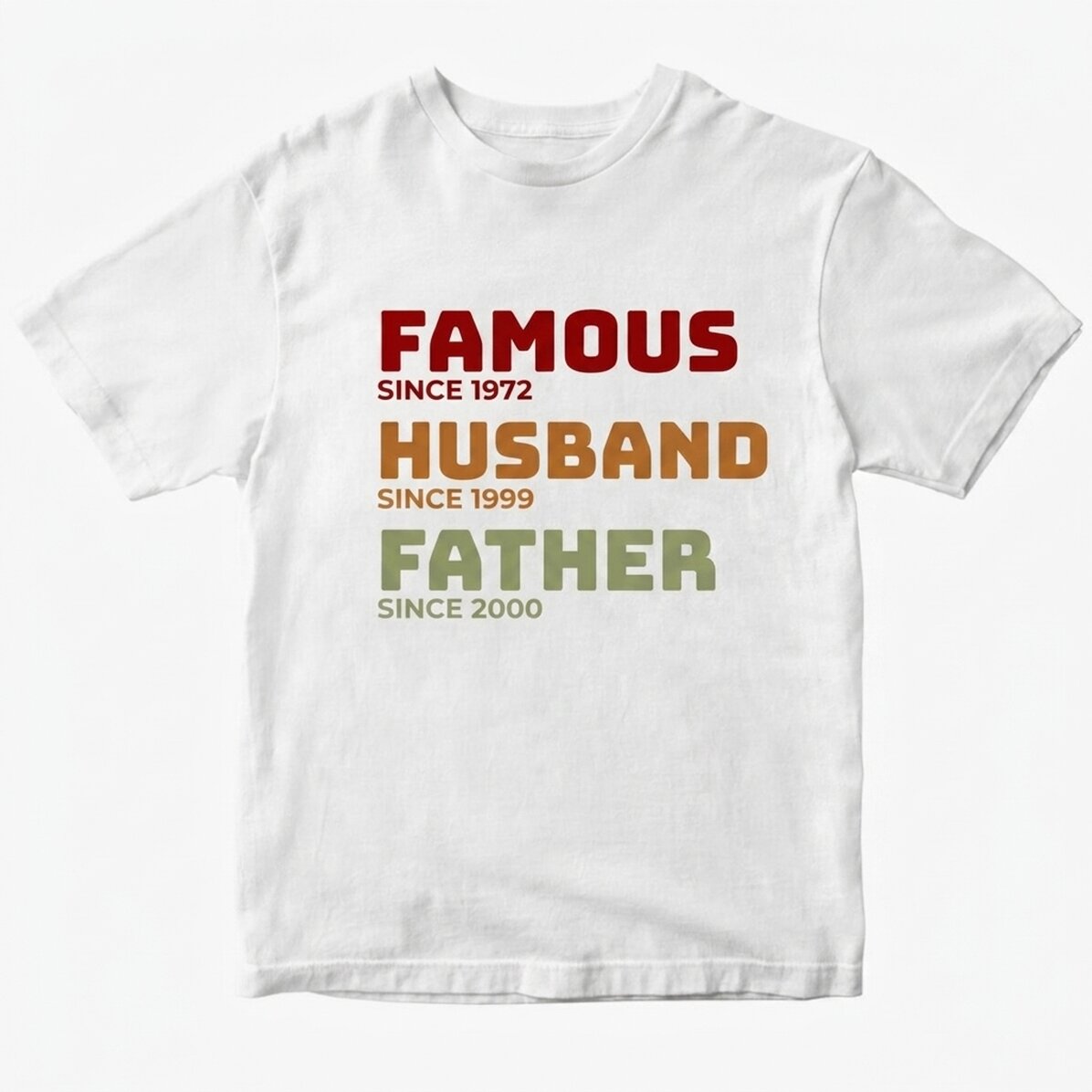 Camiseta de algodón personalizada con texto: «La historia de mi padre»