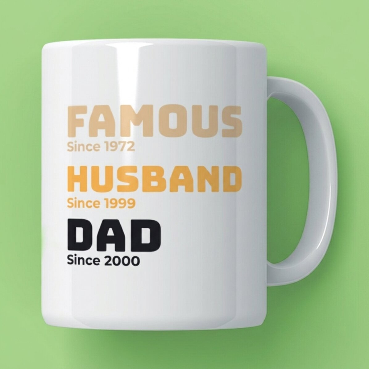 Taza personalizada con texto: «La historia de mi padre»