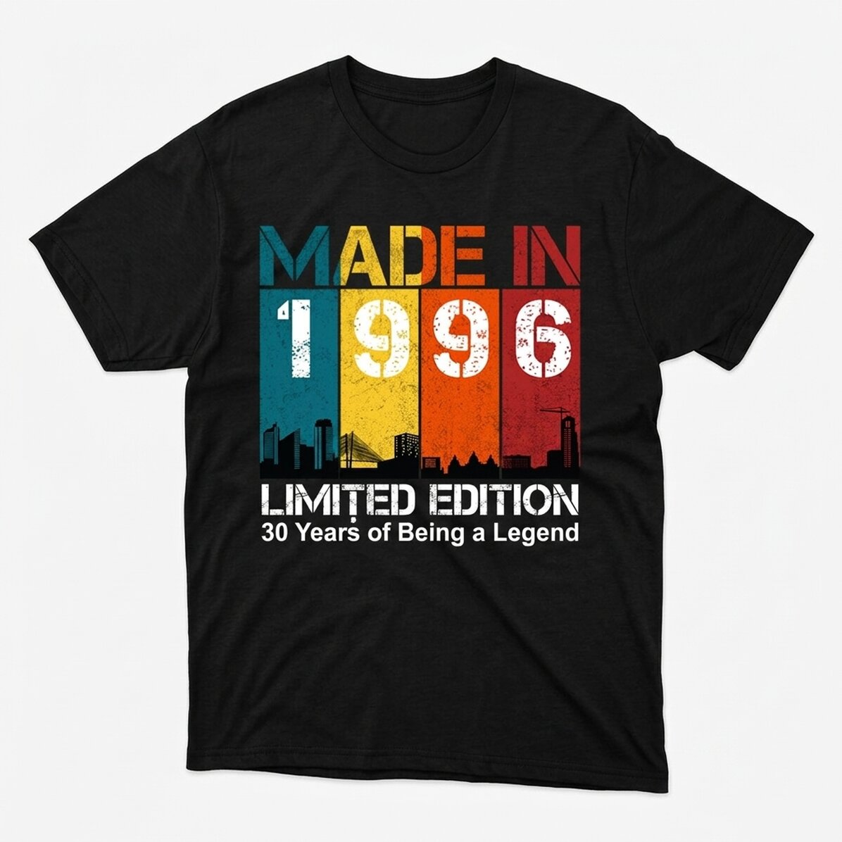 Camiseta de algodón personalizada con texto - Fabricada en