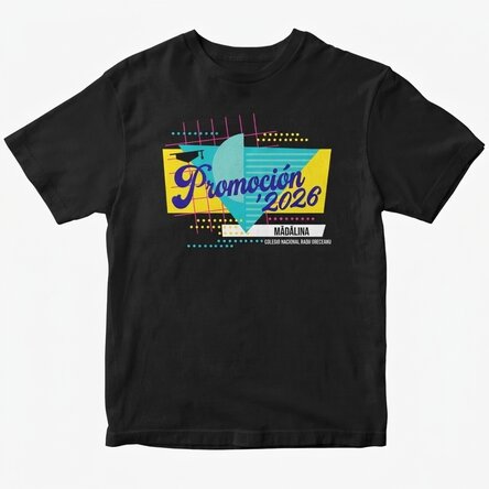 Camiseta de algodón personalizada con texto - Modelo retro para la graduación