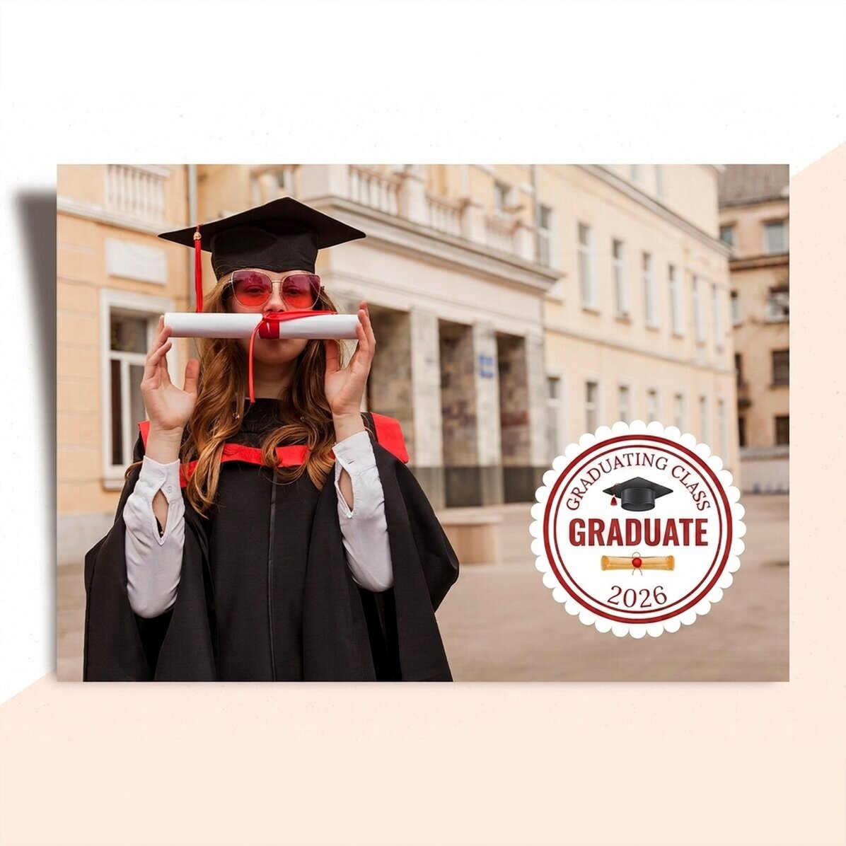 Diploma personalizada con foto y texto - Momentos inolvidables