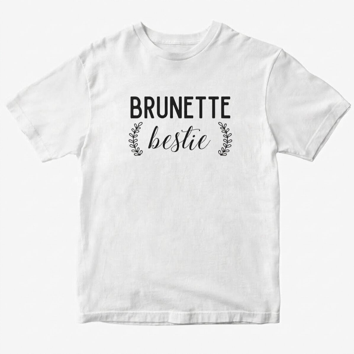 Camiseta de algodón personalizada con texto - Besties